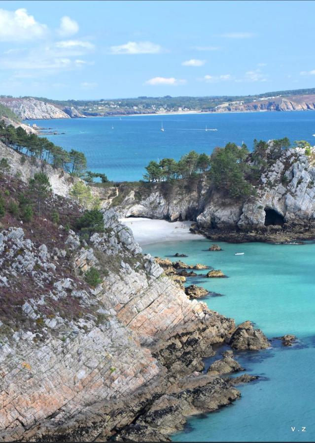 Maison A Morgat En Bretagne Sur La Presqu'Ile De Crozon Situee A 800 M De La Mer Piscine Chauffee Toute L'Annee Travaux Piscine Du 10 Au 20 Juin 2025 Zewnętrze zdjęcie